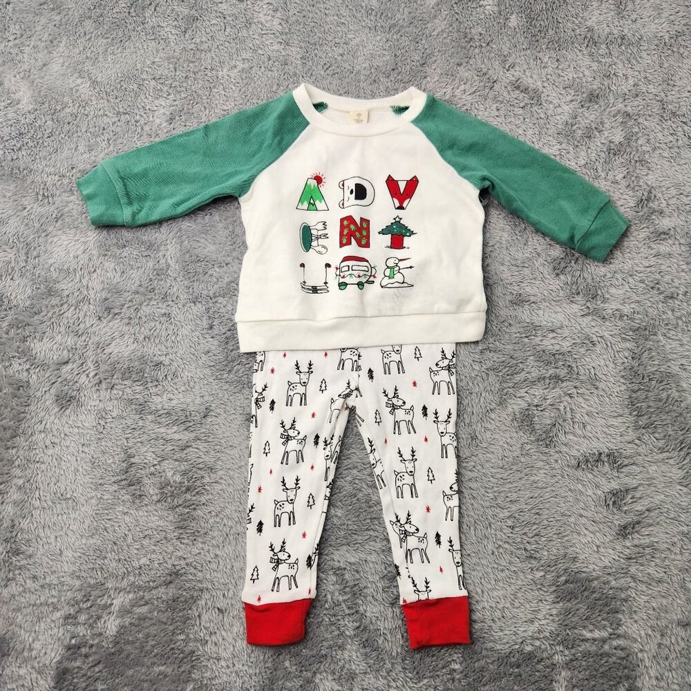 Tucker + Tate Adventure Top & Koala Kids Reindeer Print Pants 12M Holiday Set